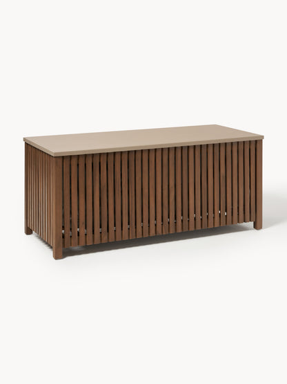 Arkvero Acacia Wood Garden Storage Box with Insert, W 129 cm