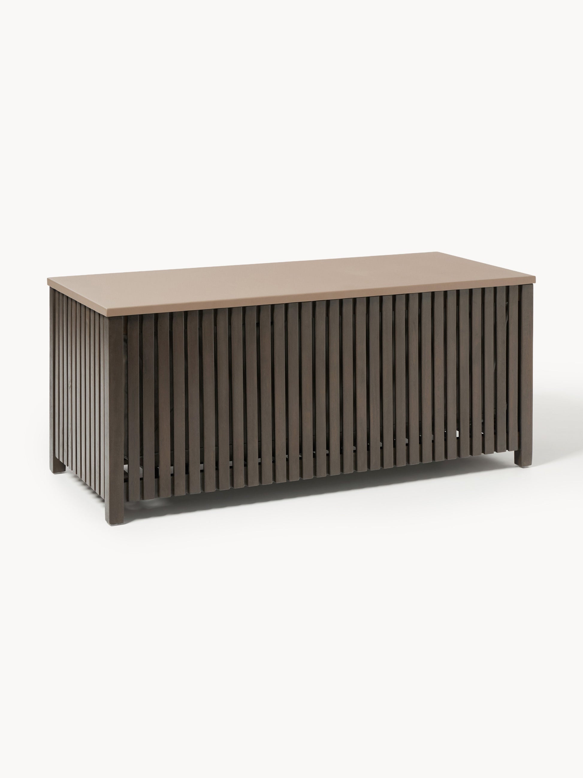 Arkvero Acacia Wood Garden Storage Box with Insert, W 129 cm