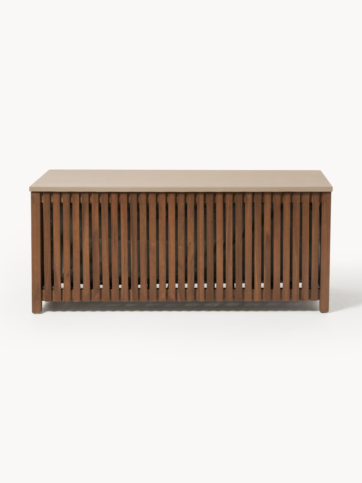 Arkvero Acacia Wood Garden Storage Box with Insert, W 129 cm