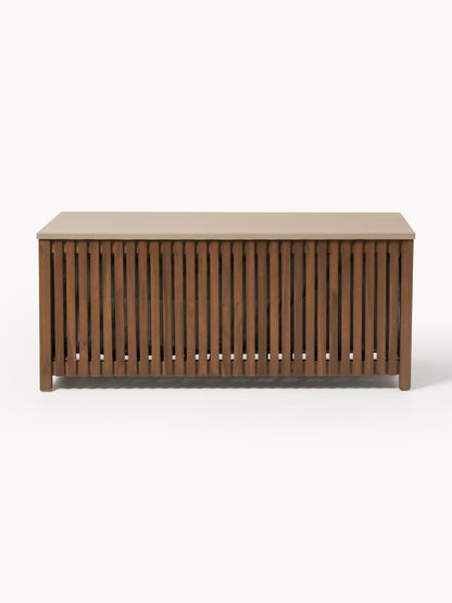 Arkvero Acacia Wood Garden Storage Box with Insert, W 129 cm