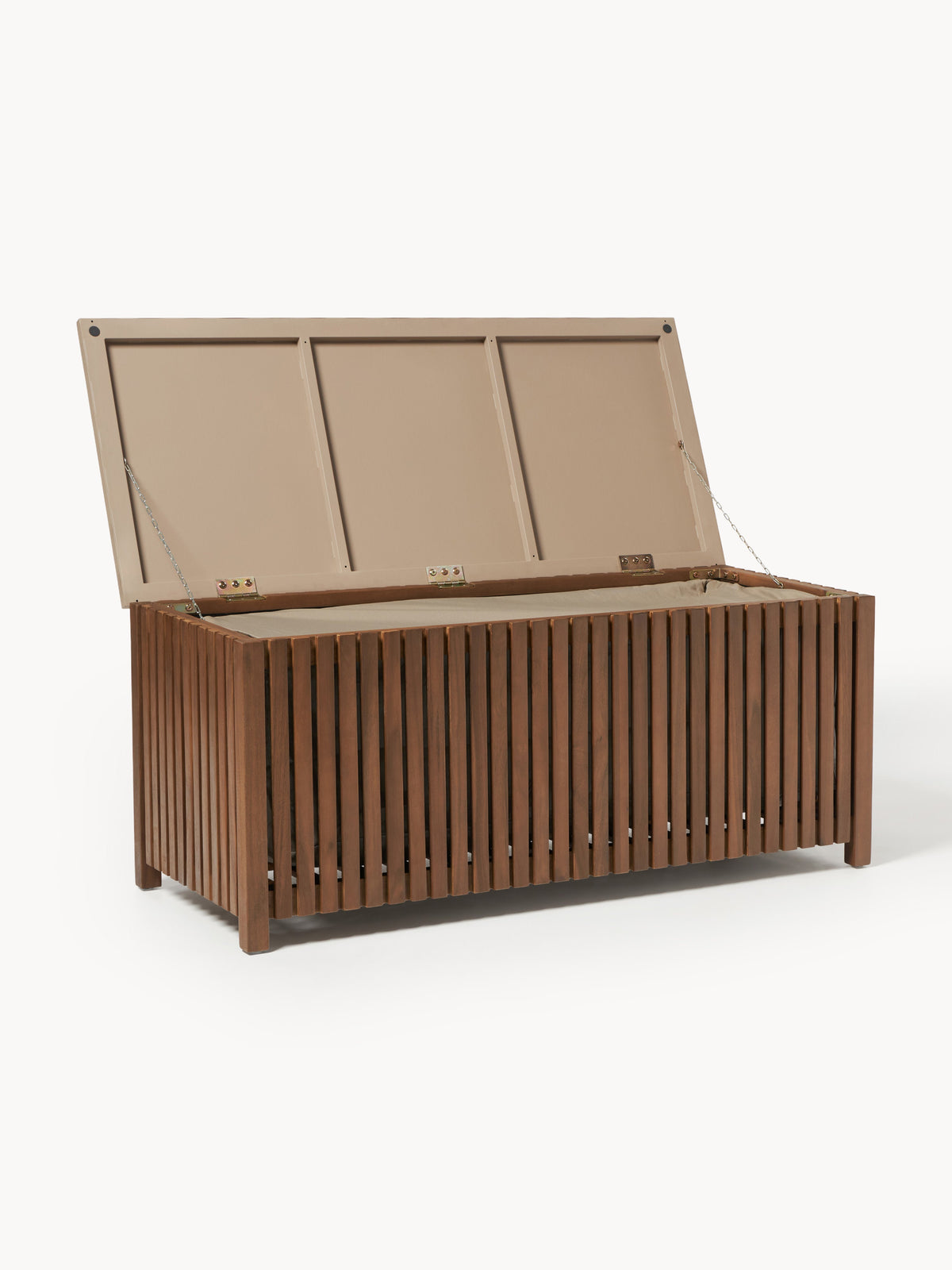 Arkvero Acacia Wood Garden Storage Box with Insert, W 129 cm