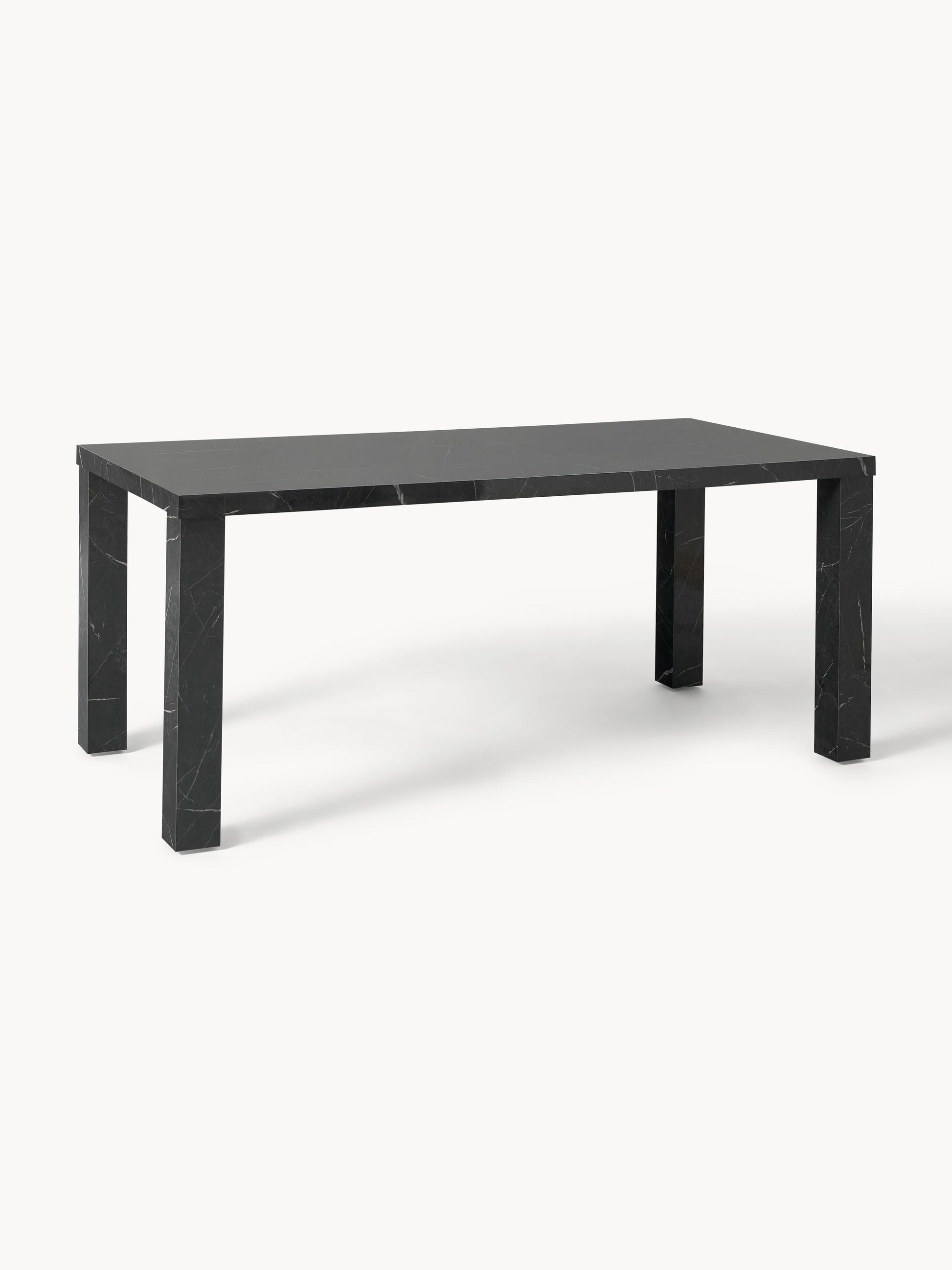 Carvin Dining Table in Marble Look, 180 x 90 cm