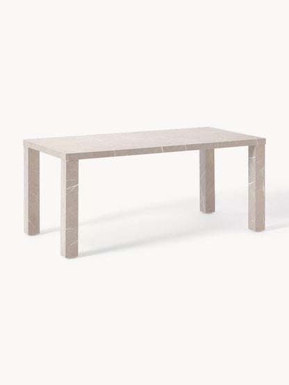 Carvin Dining Table in Marble Look, 180 x 90 cm