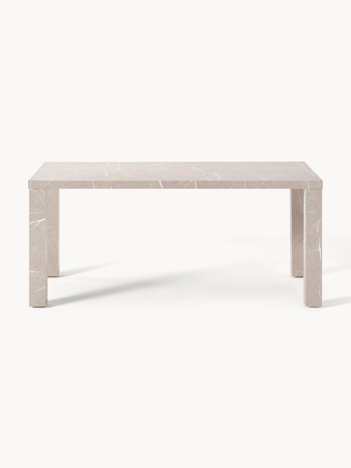 Carvin Dining Table in Marble Look, 180 x 90 cm