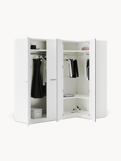Charlenna Modular Corner Wardrobe, 215 cm Wide, in Various Sizes