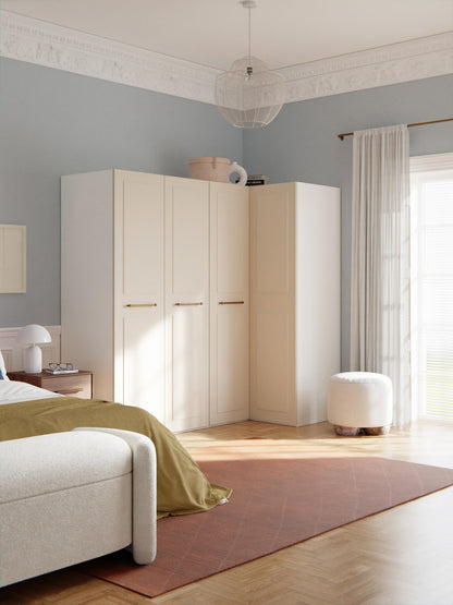 Charlenna Modular Corner Wardrobe, 215 cm Wide, in Various Sizes