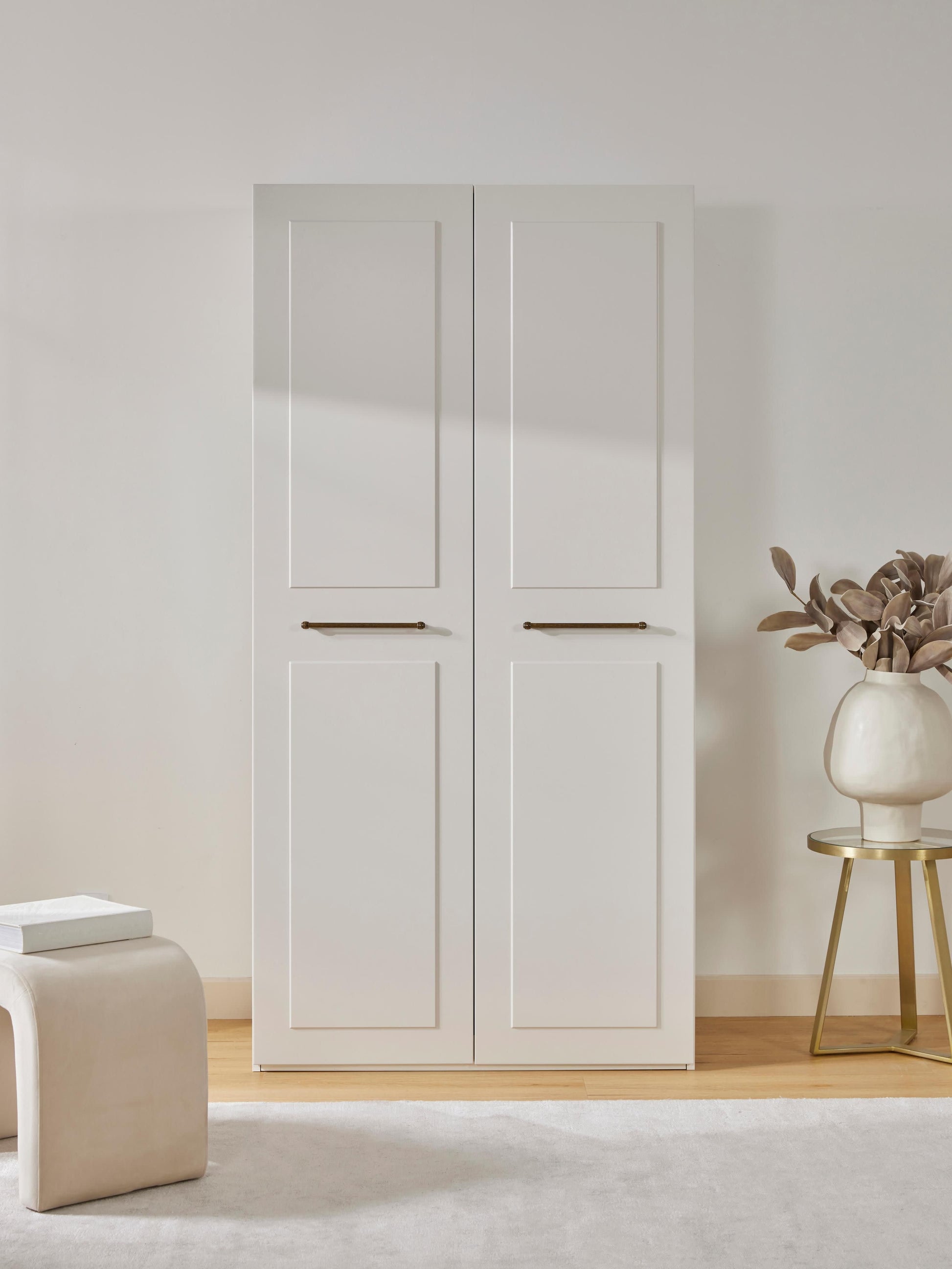 Charlenna Modular Hinged-Door Wardrobe, 100 cm Wide, in Various Sizes