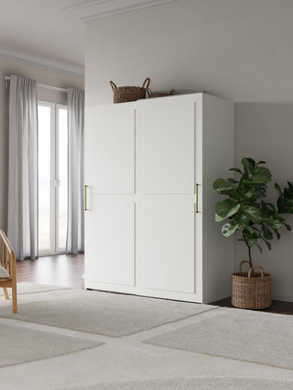 Charlenna Modular Sliding-Door Wardrobe, 150 cm Wide, in Various Sizes