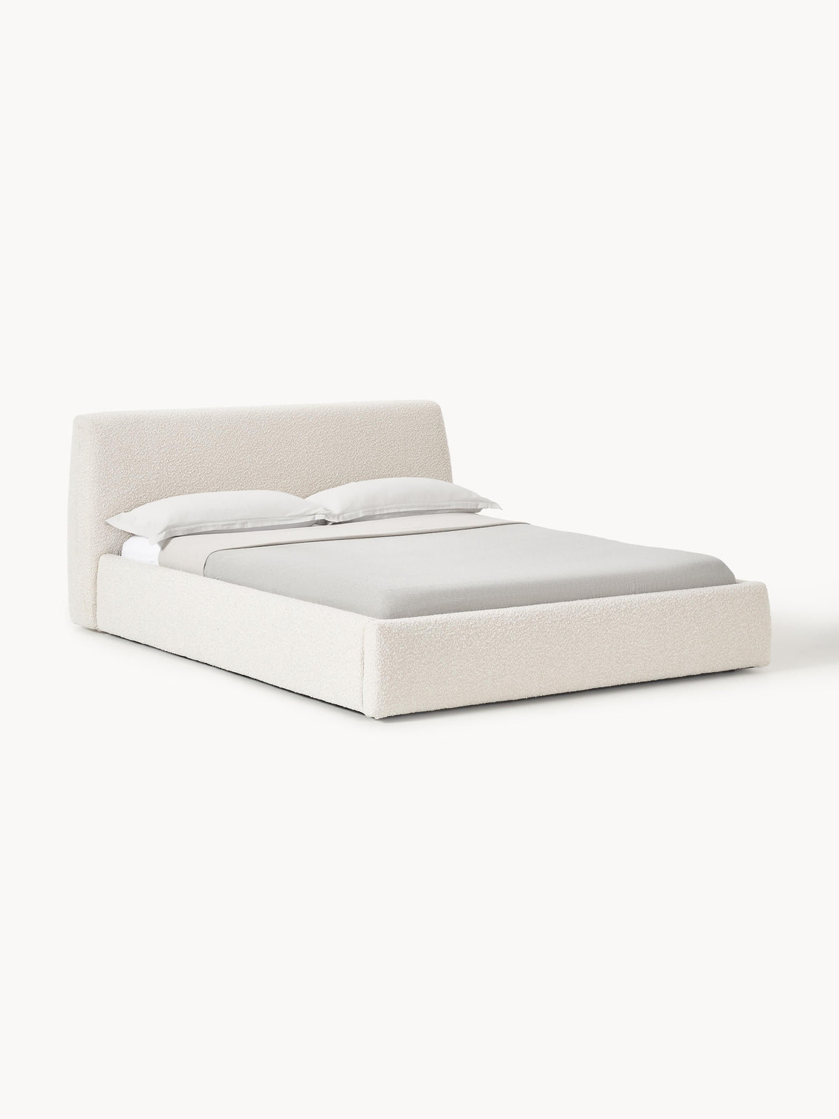 Clovena Bouclé Upholstered Bed