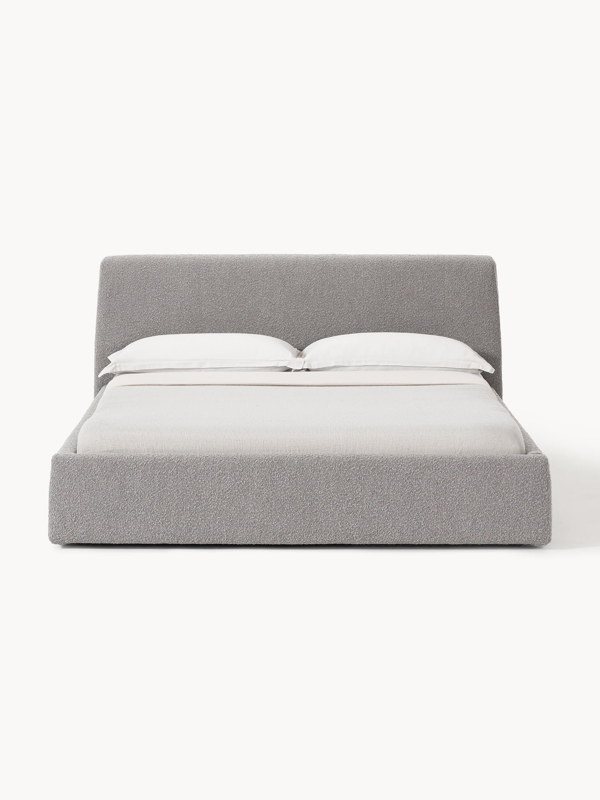 Clovena Bouclé Upholstered Bed