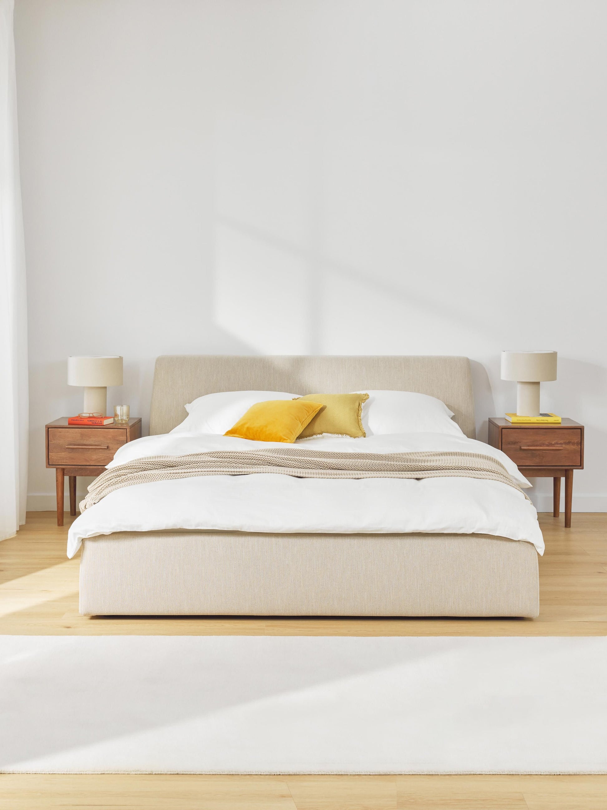 Clovena Upholstered Bed with Storage