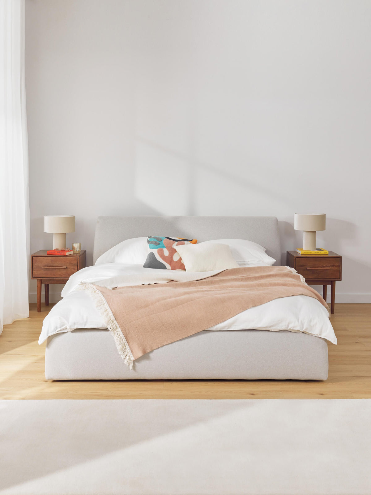 Clovena Upholstered Bed with Storage