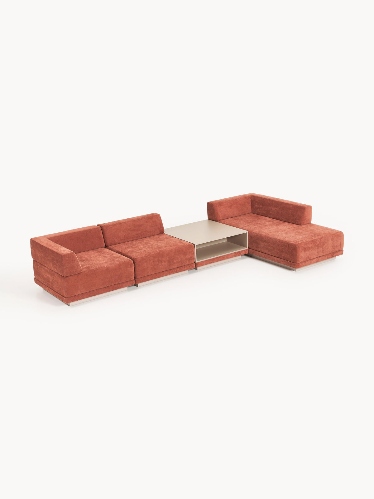 Colvard Modular Corner Sofa (4-Seater) with Coffee Table