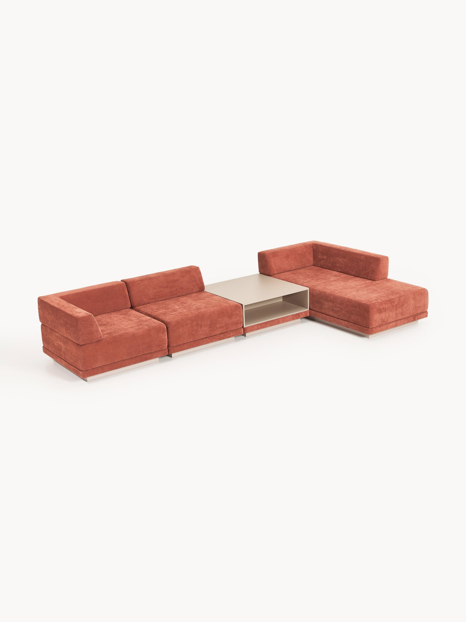 Colvard Modular Corner Sofa (4-Seater) with Coffee Table