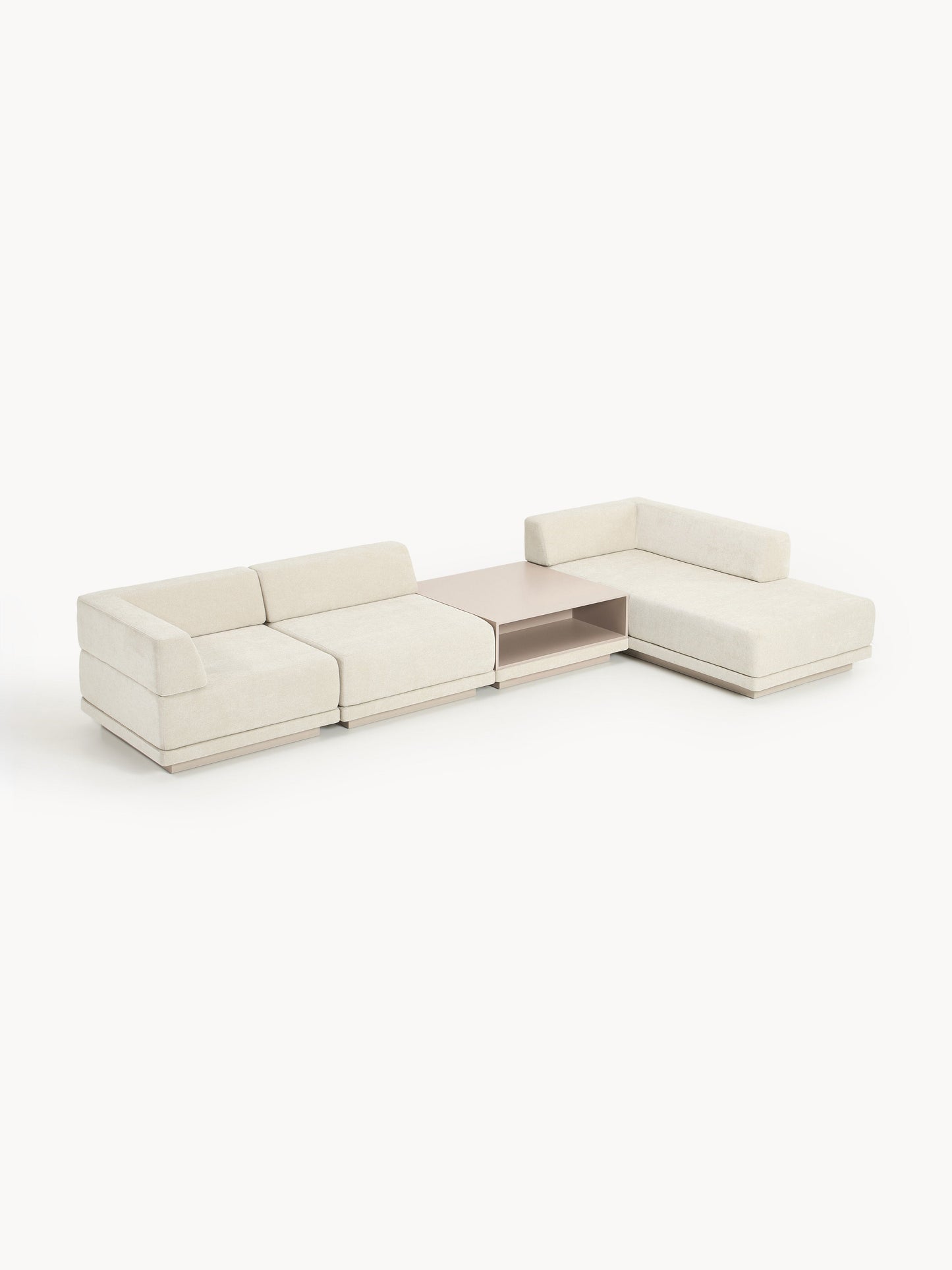 Colvard Modular Corner Sofa (4-Seater) with Coffee Table