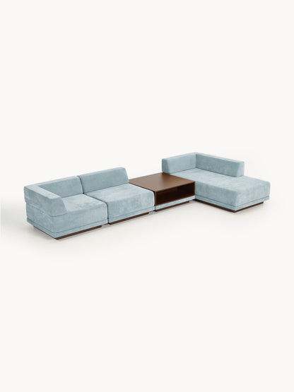Colvard Modular Corner Sofa (4-Seater) with Coffee Table