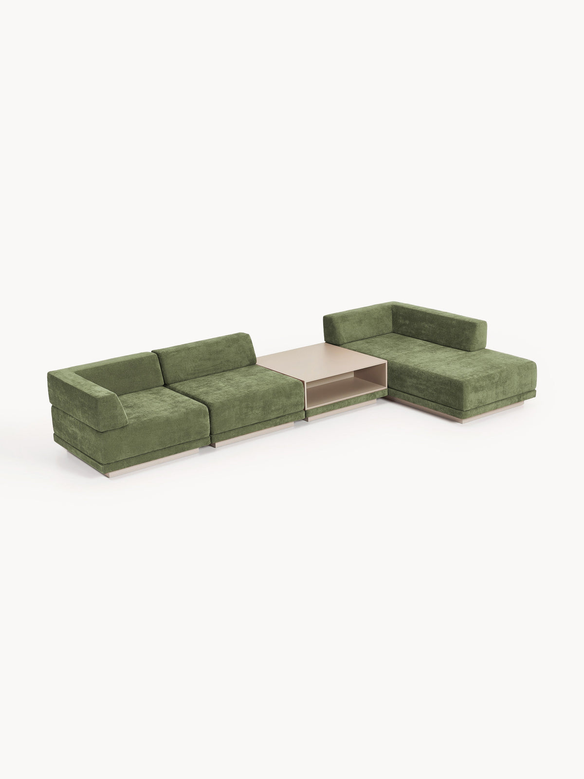 Colvard Modular Corner Sofa (4-Seater) with Coffee Table