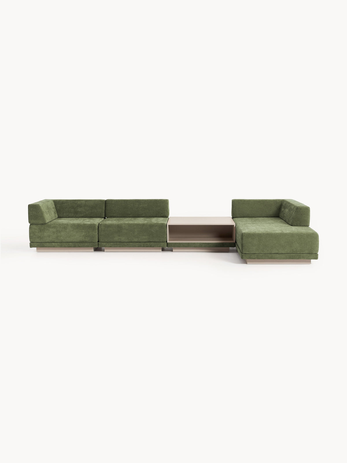Colvard Modular Corner Sofa (4-Seater) with Coffee Table