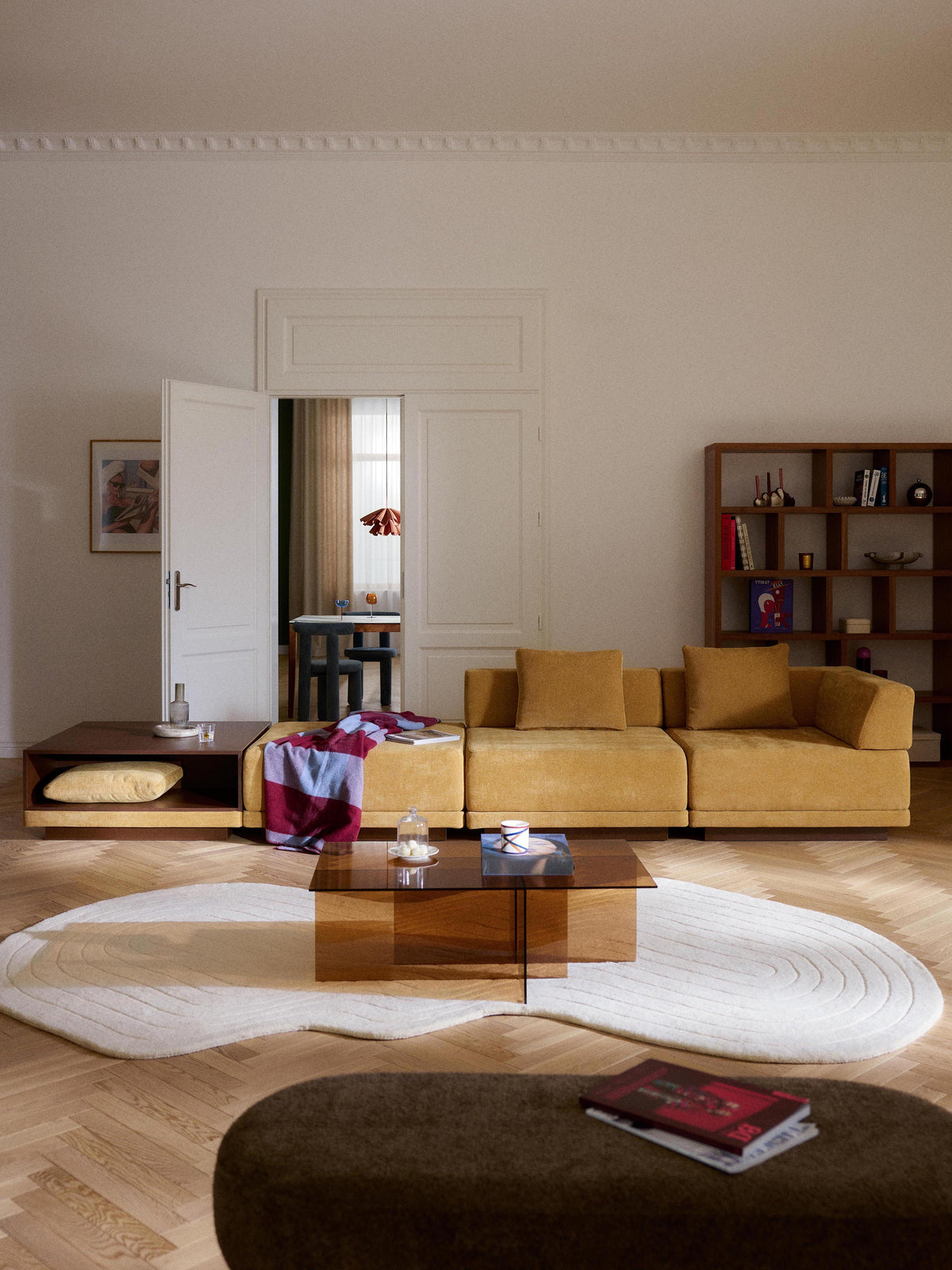 Colvard Modular Sofa (4-Seater) with Coffee Table & Ottoman