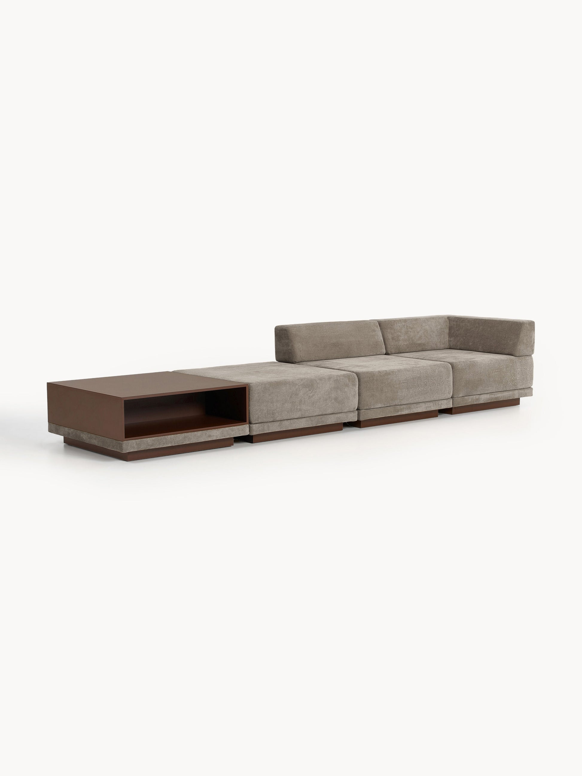 Colvard Modular Sofa (4-Seater) with Coffee Table & Ottoman