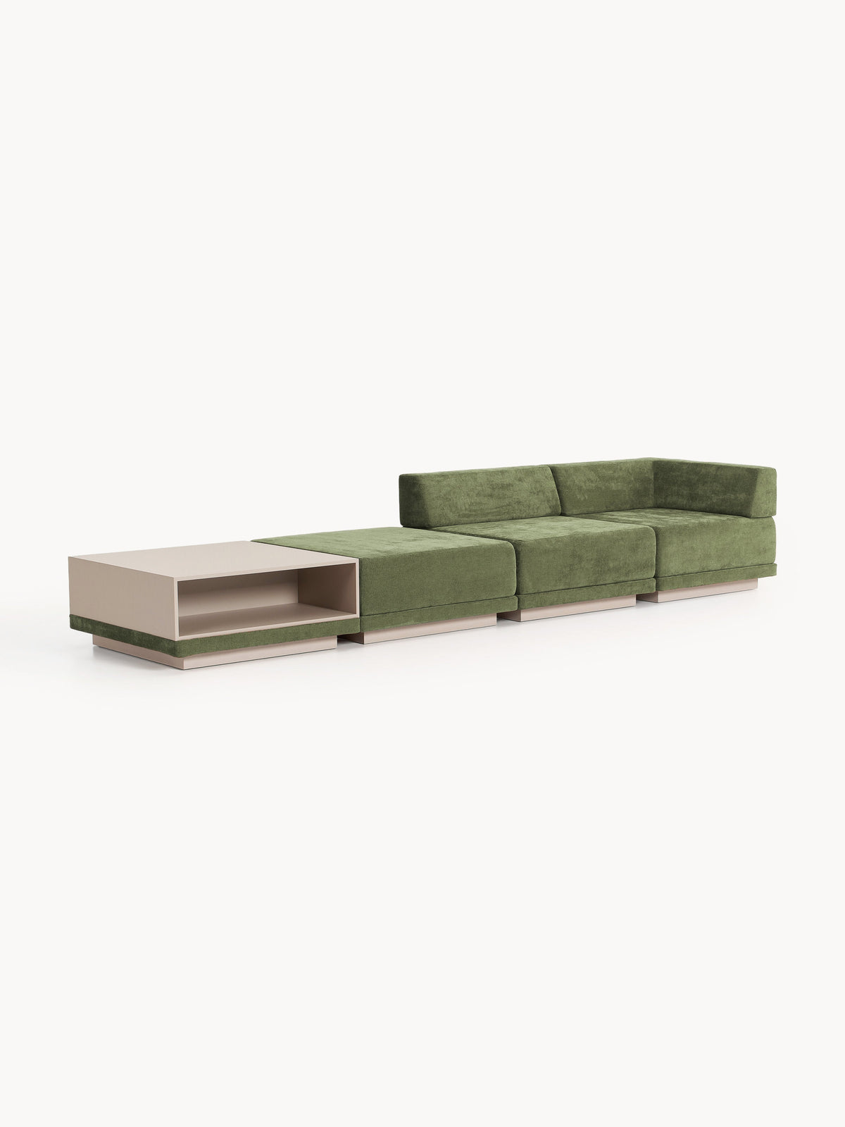 Colvard Modular Sofa (4-Seater) with Coffee Table & Ottoman