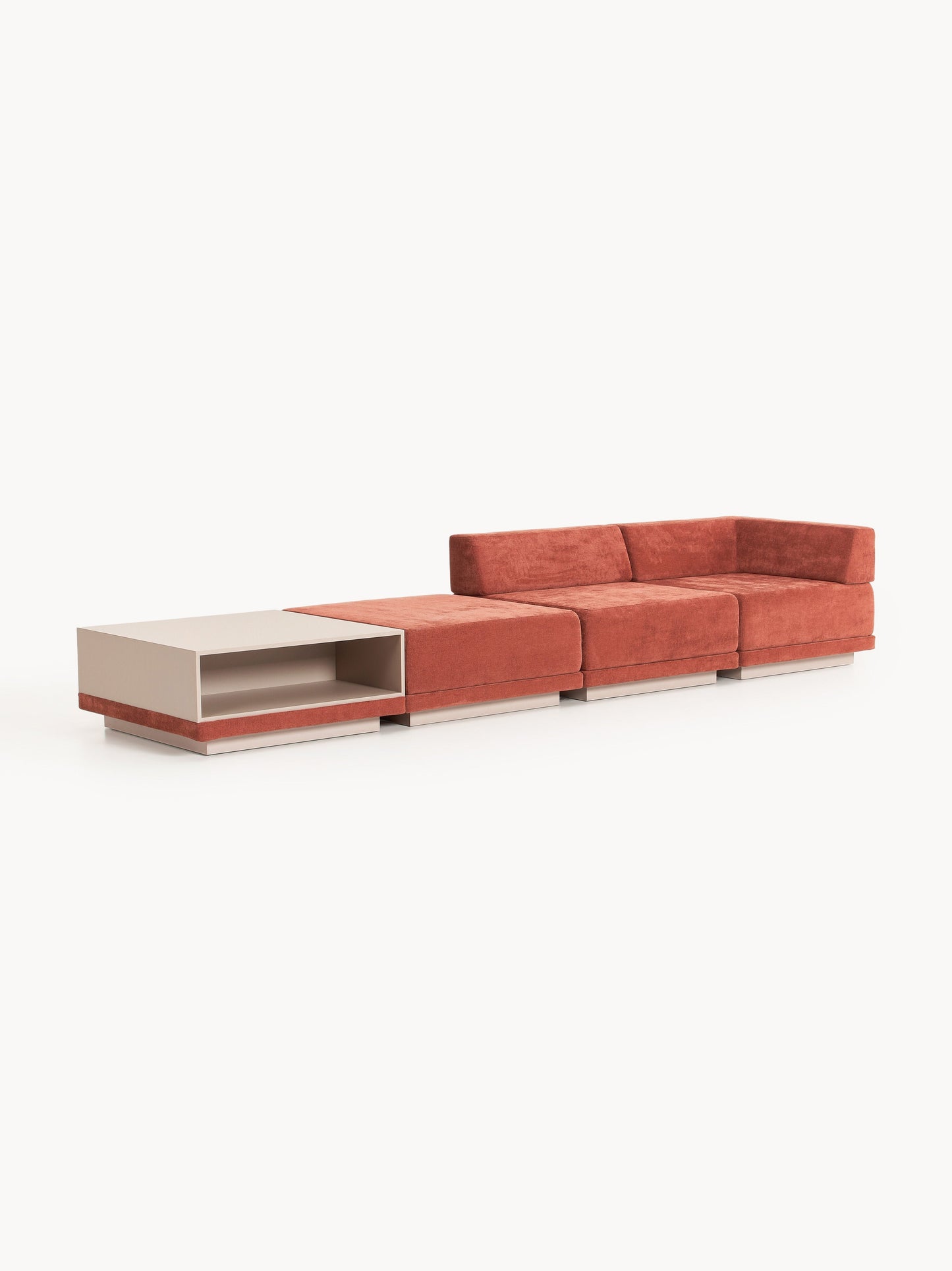 Colvard Modular Sofa (4-Seater) with Coffee Table & Ottoman