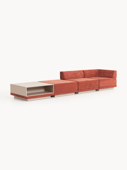 Colvard Modular Sofa (4-Seater) with Coffee Table & Ottoman