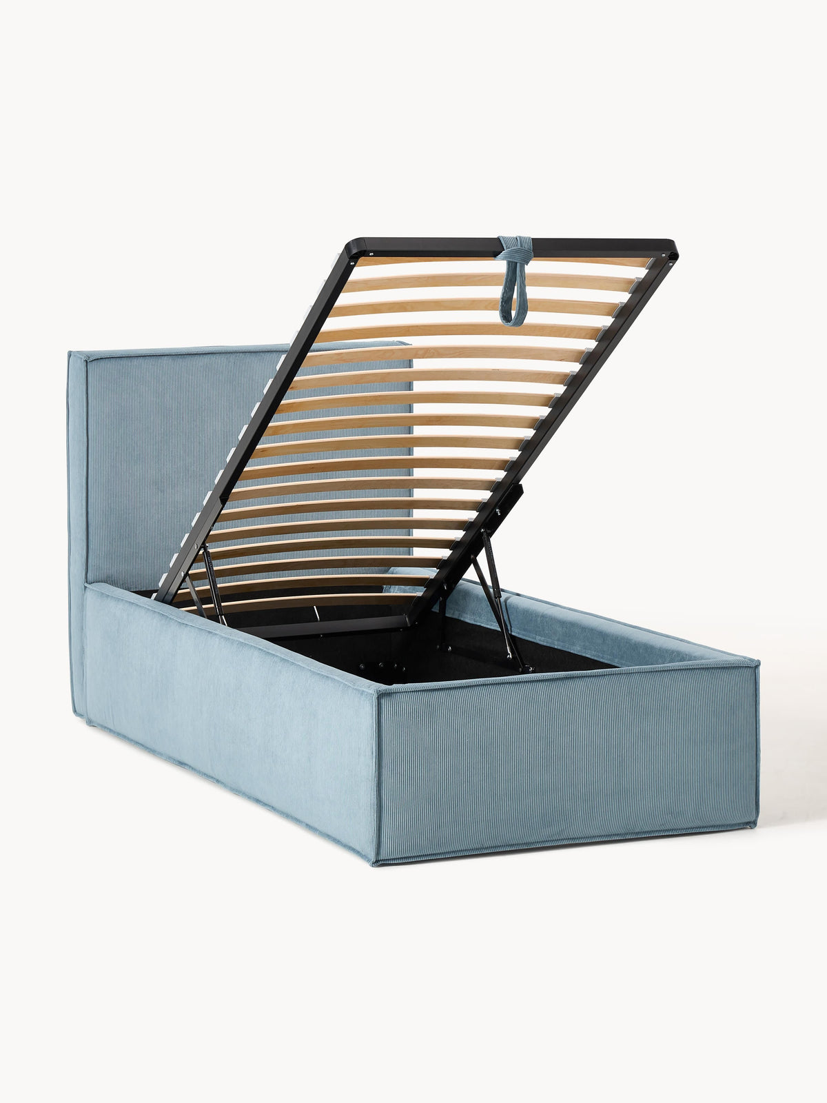 Dreanor Corduroy Single Bed with Storage