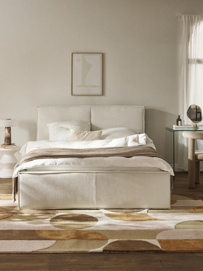 Dreanor Corduroy Upholstered Bed with Storage