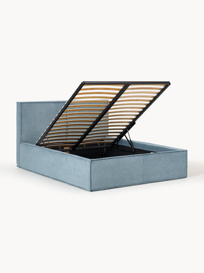 Dreanor Corduroy Upholstered Bed with Storage