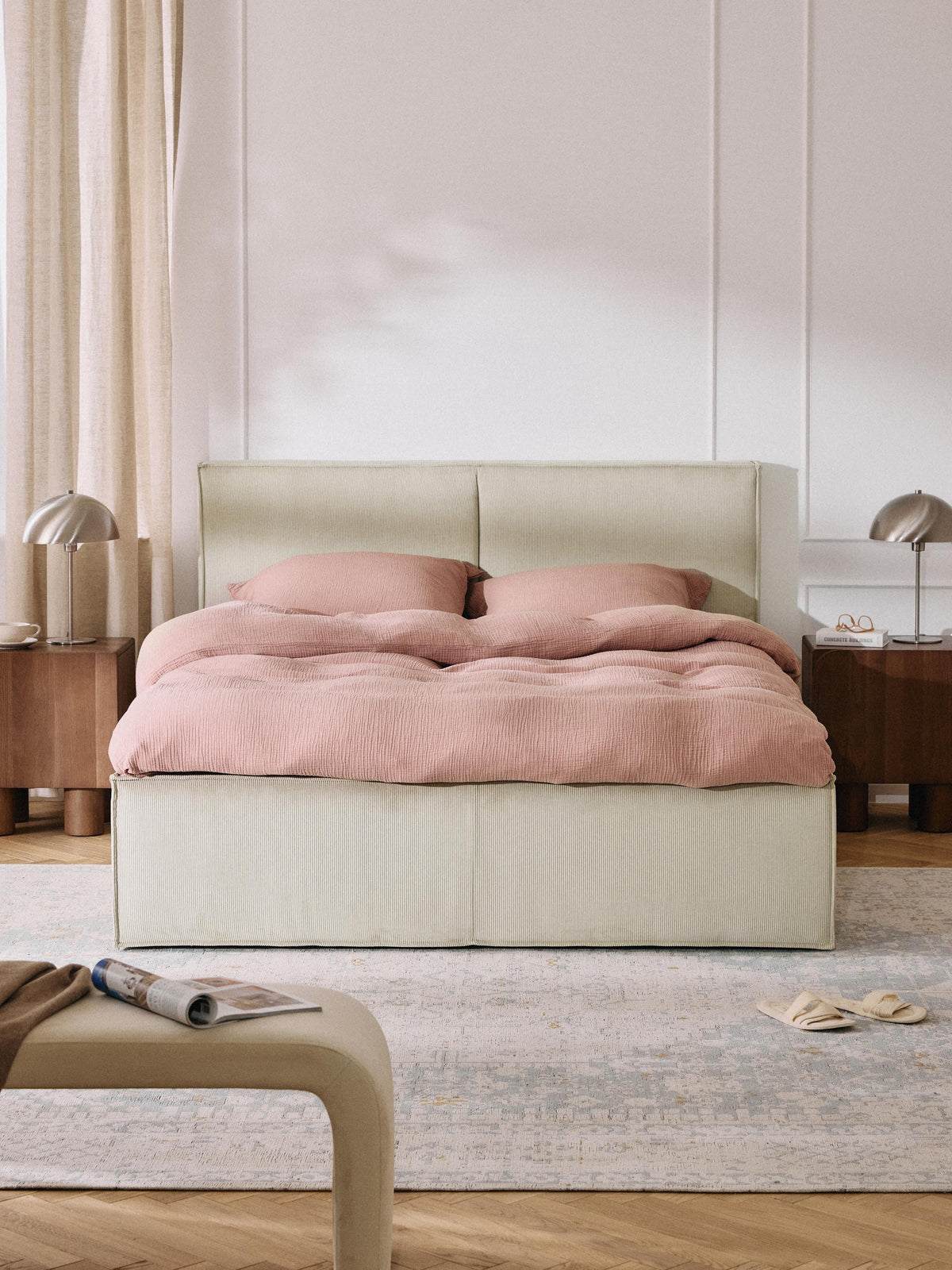 Dreanor Upholstered Corduroy Bed