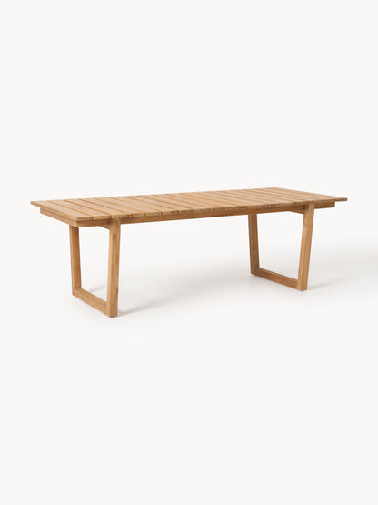 Eivanne Teak Wood Garden Table, 229 x 100 cm