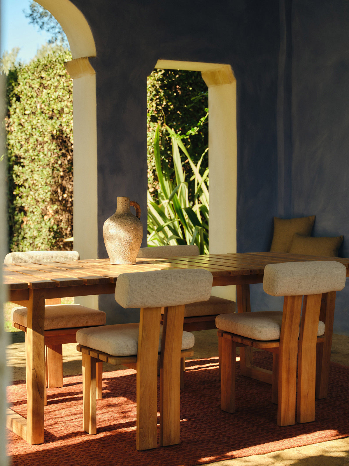 Eivanne Teak Wood Garden Table, 229 x 100 cm