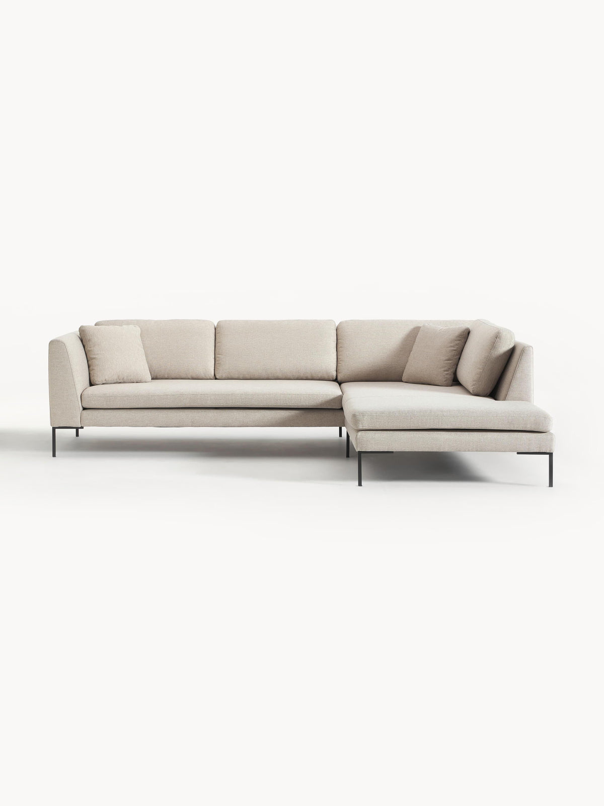 Emlyn Corner Sofa with Metal Legs