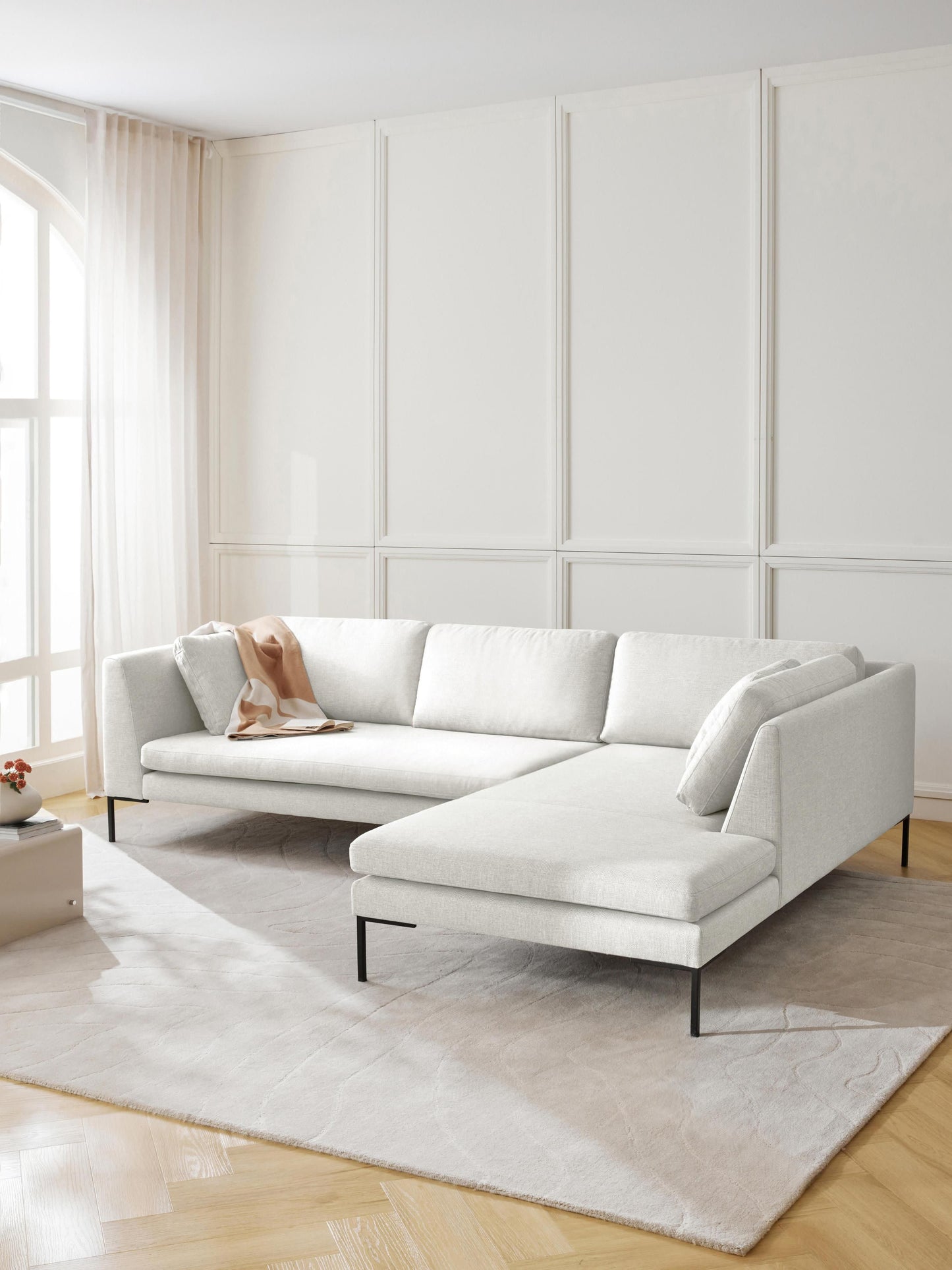 Emlyn Corner Sofa with Metal Legs