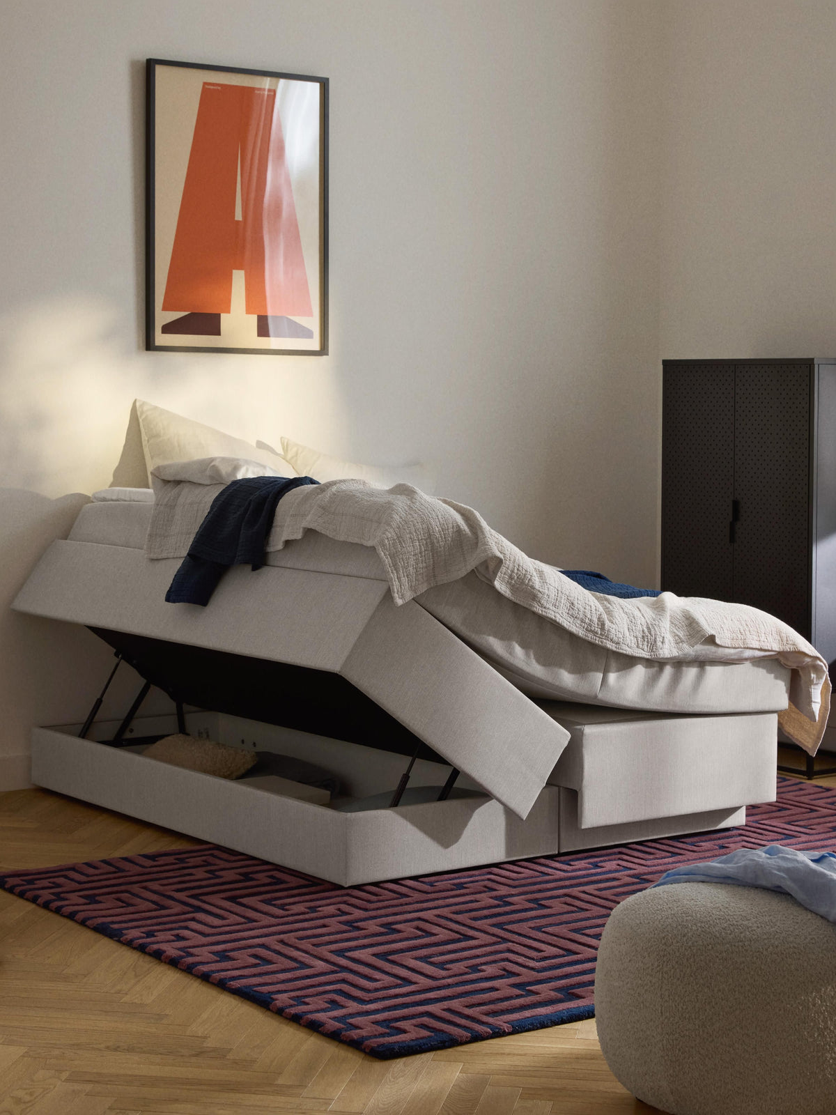 Enveda Box Spring Bed with Storage