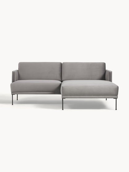 Flunessa Small Corner Sofa in Velvet