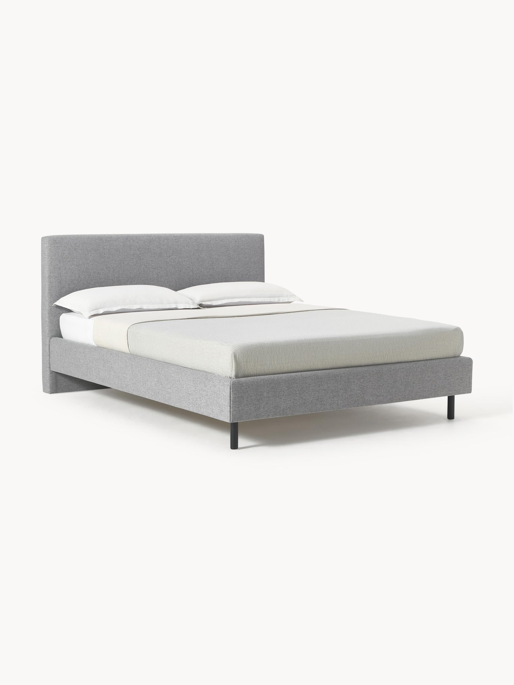 Giulessa Upholstered Bed with Wooden Feet