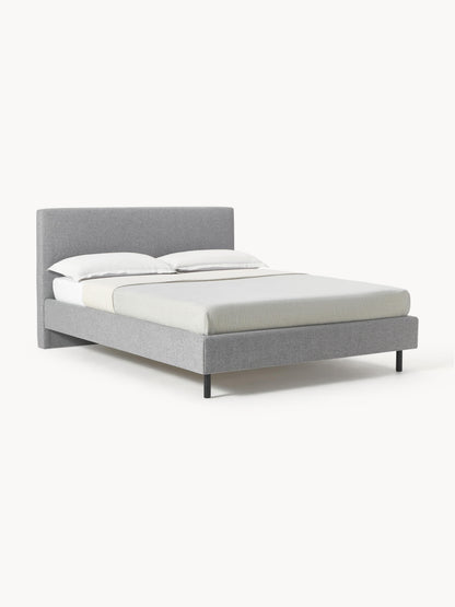 Giulessa Upholstered Bed with Wooden Feet