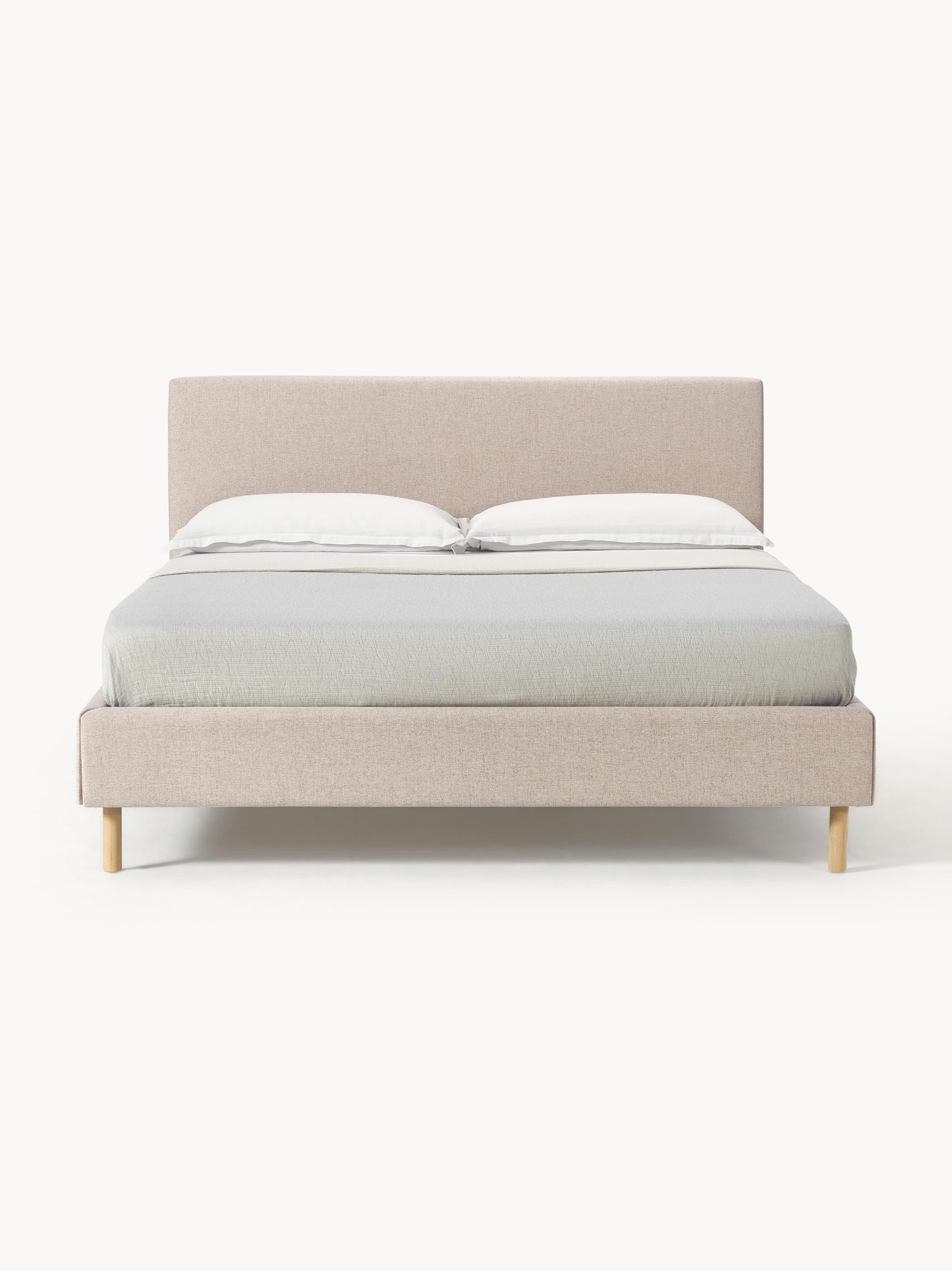 Giulessa Upholstered Bed with Wooden Feet
