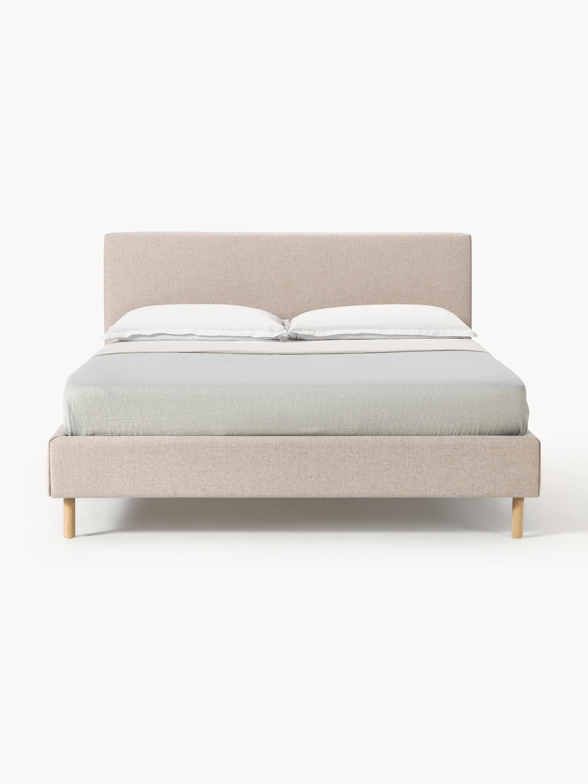 Giulessa Upholstered Bed with Wooden Feet