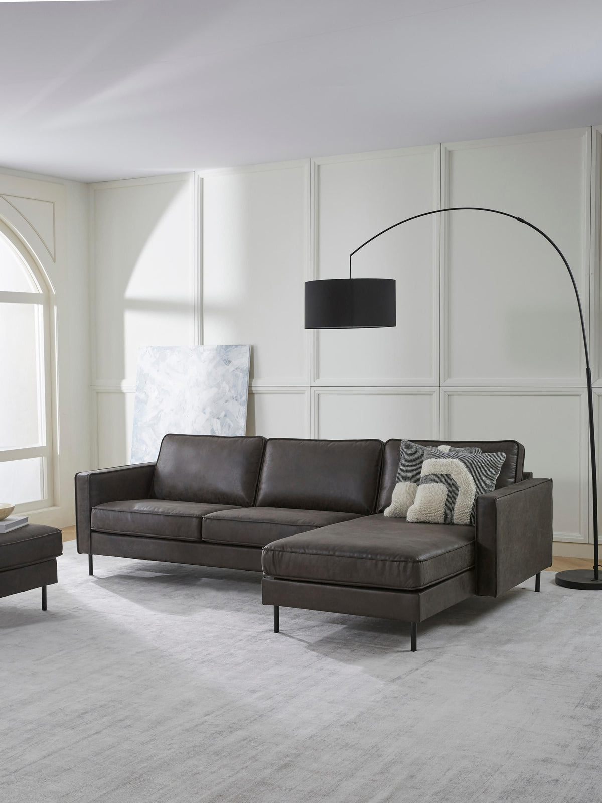 Huntaris Corner Sofa in Leather (3-Seater)