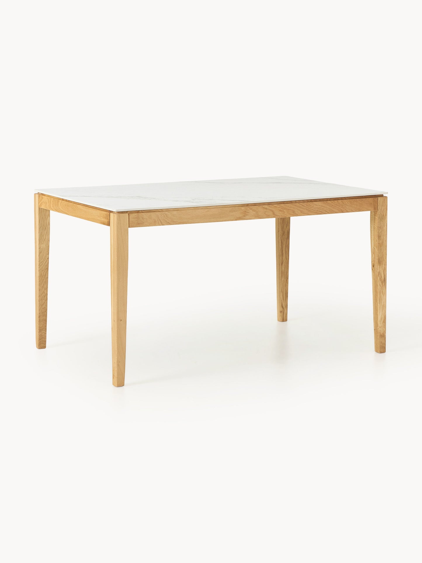 Jackomo Dining Table with Marble-Look Tabletop, in Various Sizes