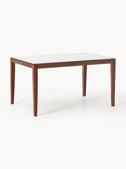Jackomo Dining Table with Marble-Look Tabletop, in Various Sizes
