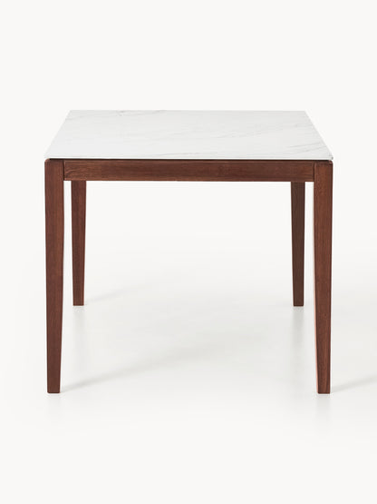 Jackomo Dining Table with Marble-Look Tabletop, in Various Sizes