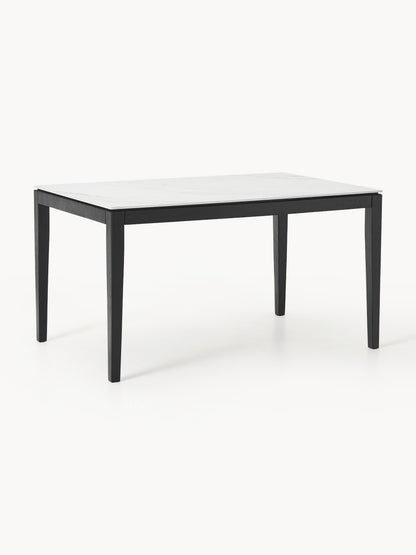 Jackomo Dining Table with Marble-Look Tabletop, in Various Sizes