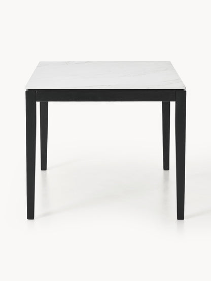 Jackomo Dining Table with Marble-Look Tabletop, in Various Sizes