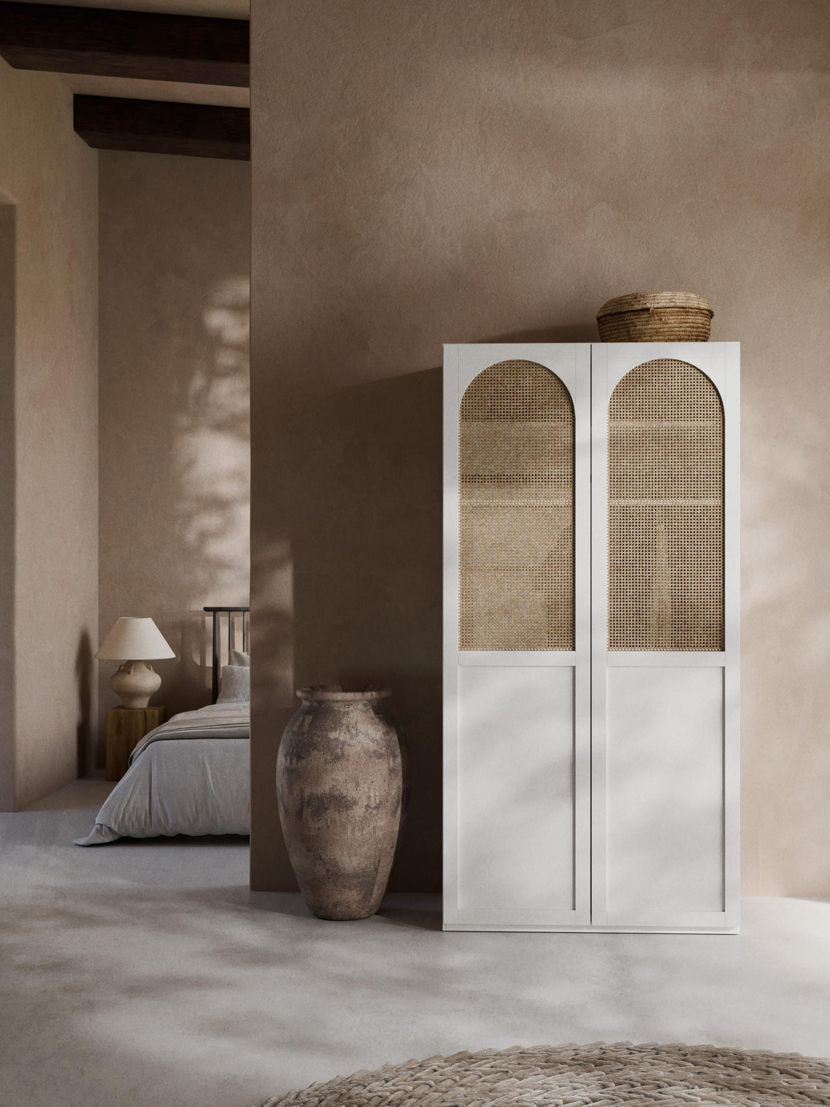 Jeanora Modular Hinged-Door Wardrobe, 100 cm Wide, in Various Sizes
