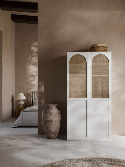 Jeanora Modular Hinged-Door Wardrobe, 100 cm Wide, in Various Sizes