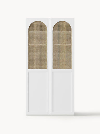 Jeanora Modular Hinged-Door Wardrobe, 100 cm Wide, in Various Sizes